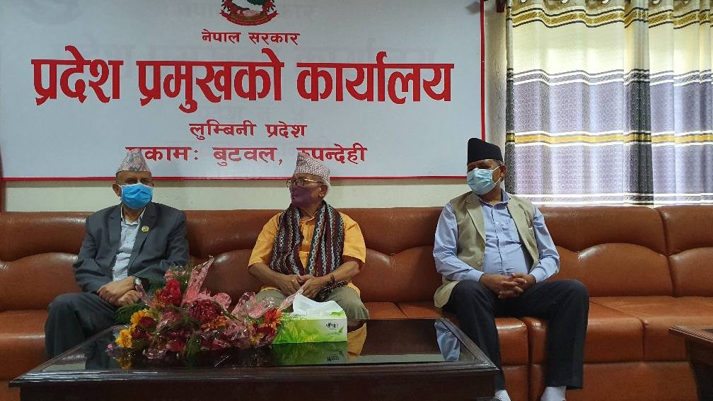 लुम्बिनी प्रदेश : तीनदिन पछि थाहा पाए मुख्यमन्त्रीले  नयाँ प्रदेश प्रमुख आएको 