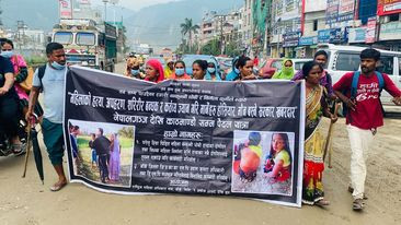 न्यायको लागि पैदल हिडँदै नेपालगंजबाट बुटवल, न्याय नपाए काठमाडौँ पुग्ने तयारी