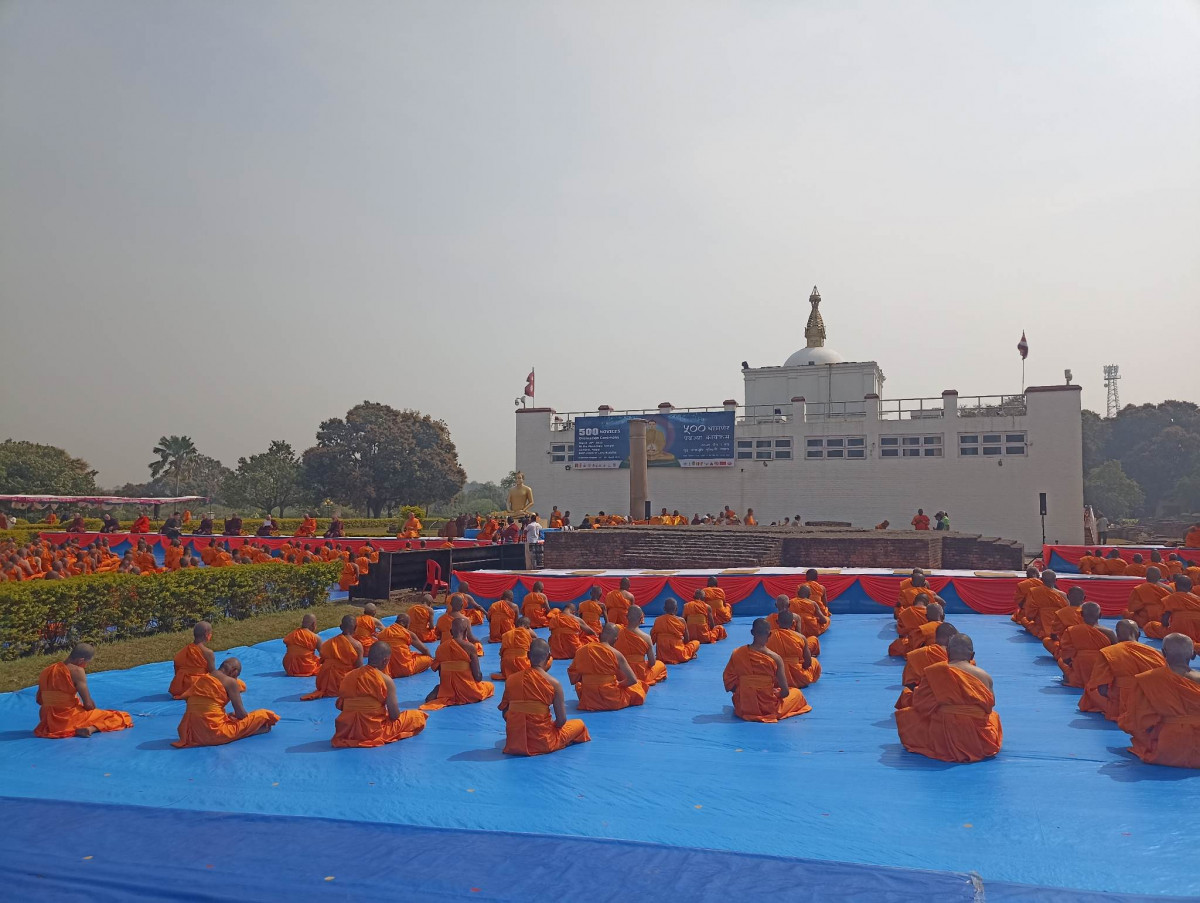लुम्बिनीमा पाँच सयजना बने अल्पकालिन भिक्षु 
