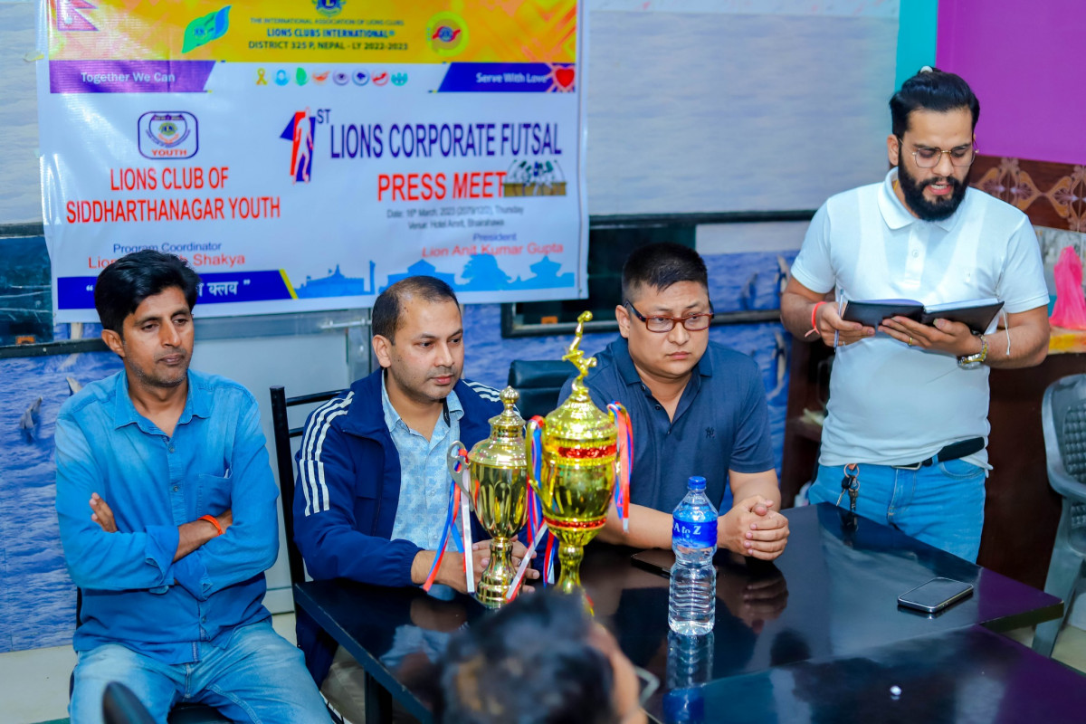 भैरहवामा ‘प्रथम लायन्स कर्पोरेट फुटसल प्रतियोगिता’ हुँदै