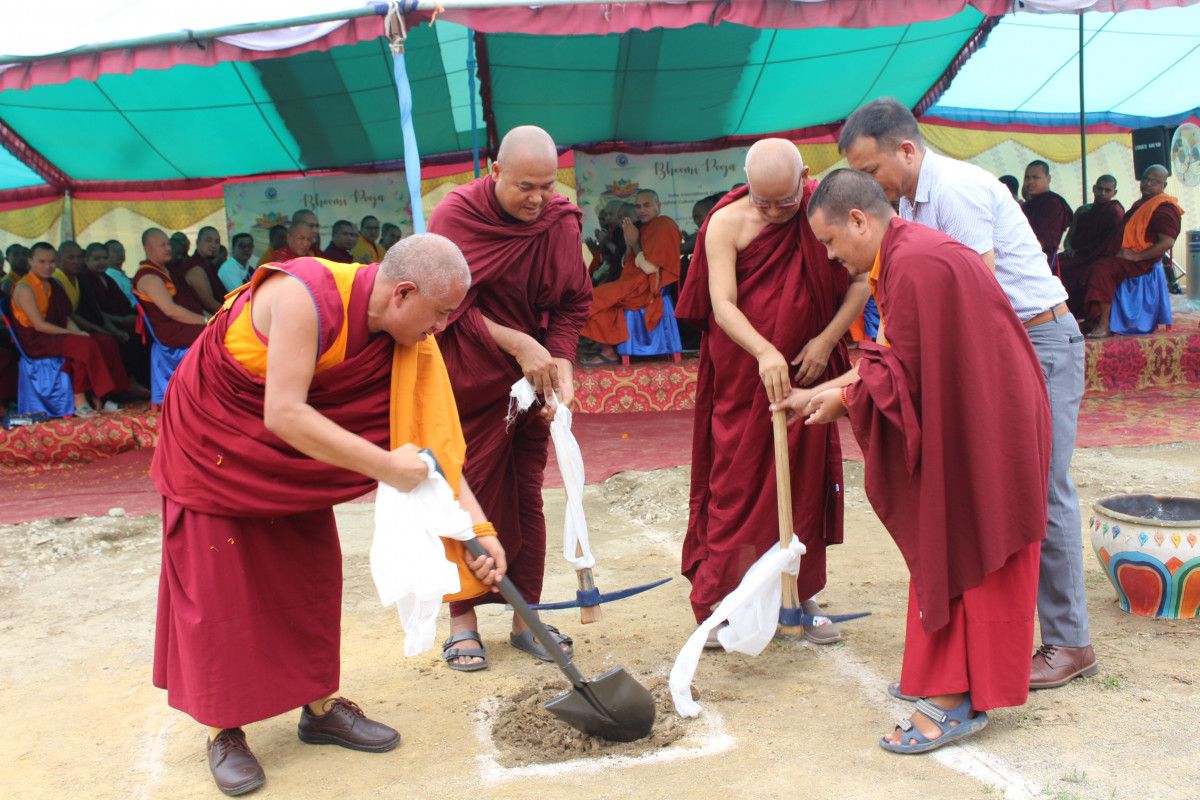 लुम्बिनीमा भारतीय बौद्ध साँस्कृतिक तथा सम्पदा केन्द्रको निर्माण सुरु