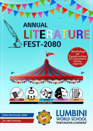 लुम्बिनी वर्ल्ड स्कूलमा ‘साहित्य महोत्सव–२०८०’ 